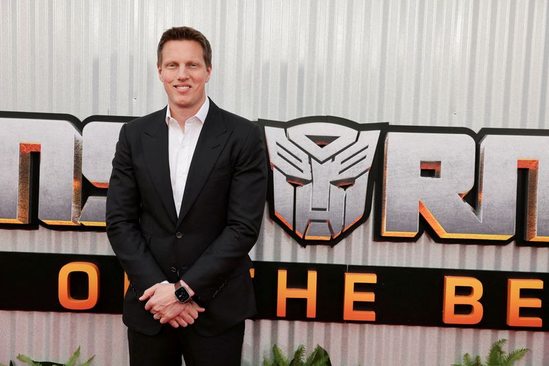 © Reuters. FILE PHOTO: David Ellison attends the U.S. premiere of Transformers: Rise of the Beasts, at Kings Theater in New York, U.S., June 5, 2023. REUTERS/Amr Alfiky/File Photo