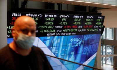 &copy; Reuters Israel stocks higher at close of trade; TA 35 up 1.02%