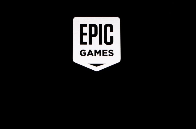 © Reuters. FILE PHOTO: The Epic Games logo, maker of the popular video game