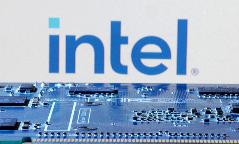 FILE PHOTO: Illustration shows Intel logo