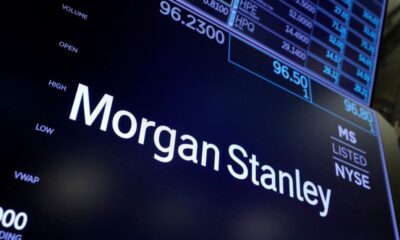 © Reuters. FILE PHOTO: The logo for Morgan Stanley is seen on the trading floor at the New York Stock Exchange (NYSE) in Manhattan, New York City, U.S., August 3, 2021. REUTERS/Andrew Kelly/File Photo