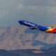 © Reuters. FILE PHOTO: A Southwest commercial airliner takes off from Las Vegas International Airport in Las Vegas, Nevada, U.S., February 8, 2024.  REUTERS/Mike Blake/File Photo