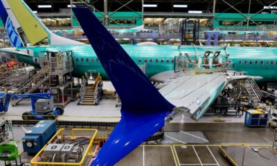 © Reuters. FILE PHOTO: A Boeing 737 MAX aircraft is assembled at the company's plant in Renton, Washington, U.S. June 25, 2024. Jennifer Buchanan/Pool via REUTERS/File Photo